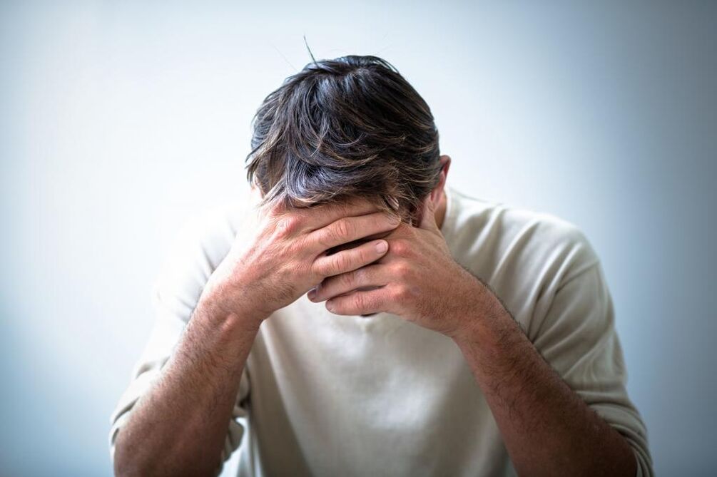 dolor en un hombre con prostatitis