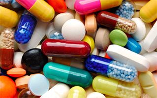Tabletas para el tratamiento de la prostatitis en hombres.