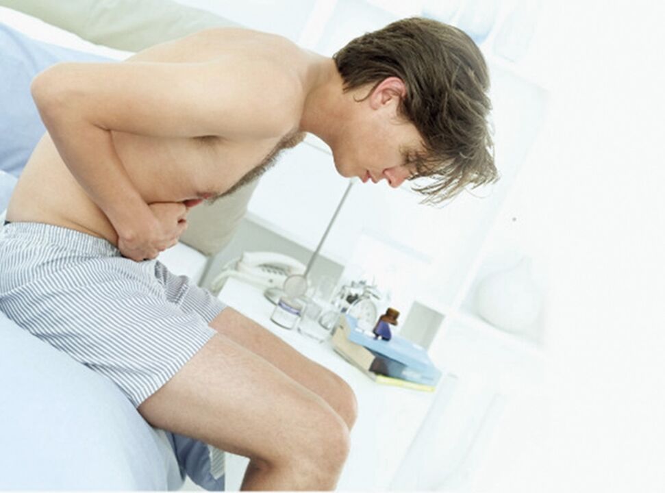 dolor en un hombre con prostatitis